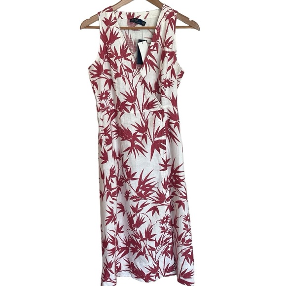 Polo Ralph Lauren Sleeveless Wrap Linen Midi Dress Size 2. NWT - Picture 6 of 9